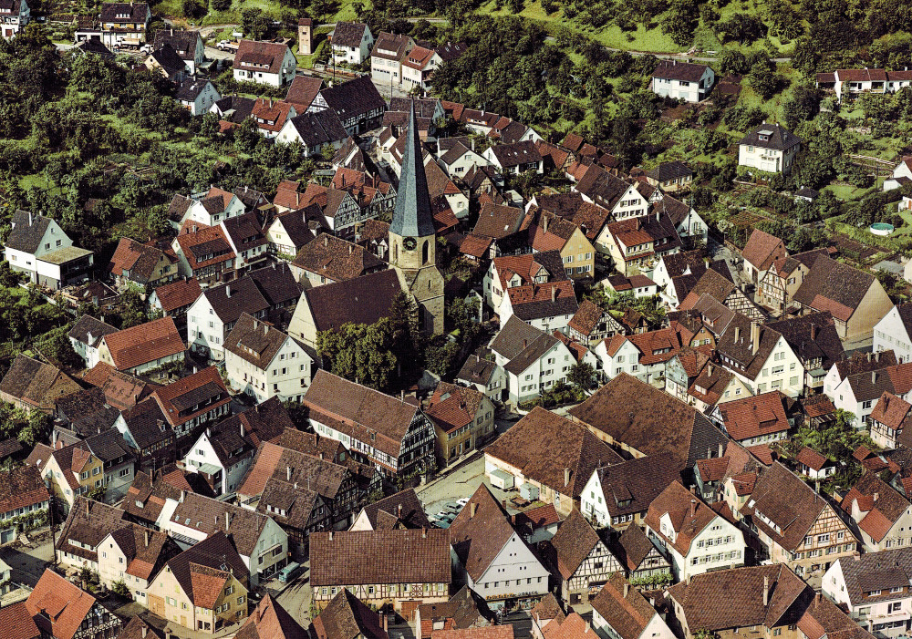 Luftbid Konradskirche 1971