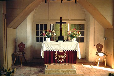 Altarraum der Jakobskirche in Milda